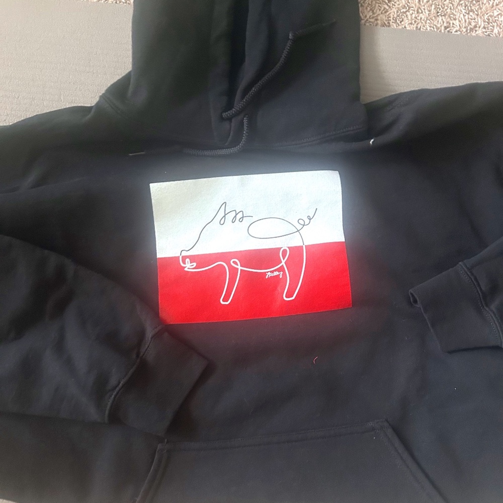 Woo Pig Black Hoodie
